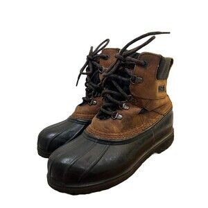 L.L. Bean Frelonic Duck Bean Boots Leather Waterproof Women's 7